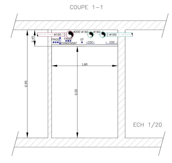 Plan d’architecture avec un amphithéâtre