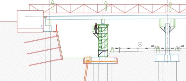 Plan d’architecture avec un amphithéâtre