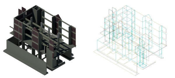 Plan d’architecture avec un amphithéâtre