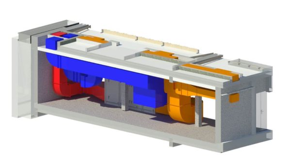 Plan d’architecture avec un amphithéâtre